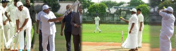  TN IAS and IPS officers play cricket tournament